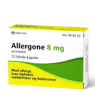 Allergone 8 mg 12 stk Kapsler, hårde - Orifarm generics