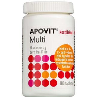 APOVIT Multi Voksen Tabletter Kosttilskud 100 stk - APOVIT