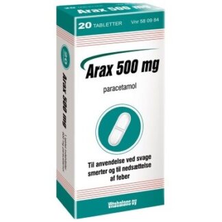 Arax 500 mg (Håndkøb, apoteksforbeholdt) 20 stk Tabletter - vitabalans