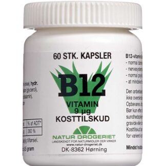B12-Vitamin 9 Âµg Kosttilskud 60 stk - Natur - Drogeriet A/S