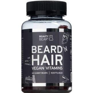Beauty Bear Beard N'Hair Vitamin Gummies Kosttilskud 60 stk - Beauty Bear