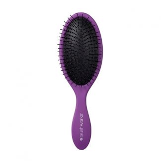 BrushWorks - Oval Detangling Hair Brush Purple - brushworks