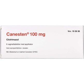 Canesten 100 mg 6 stk Vaginaltabletter - 2care4