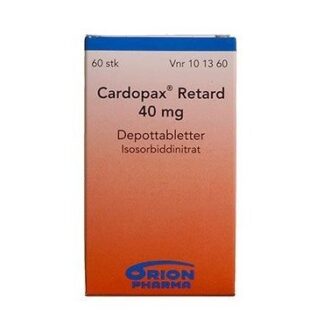 Cardopax Retard 40 mg (Håndkøb, apoteksforbeholdt) 60 stk Depottabletter - orion pharma