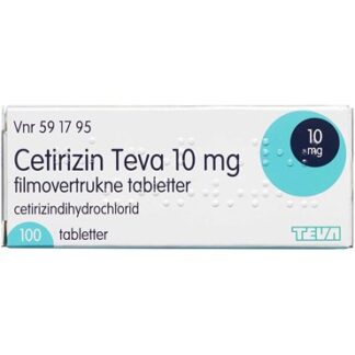 Cetirizin "Teva" 10 mg 100 stk Filmovertrukne tabletter - Teva