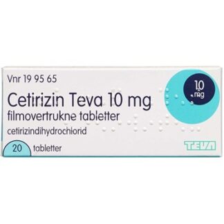 Cetirizin "Teva" 10 mg 20 stk Filmovertrukne tabletter - Teva denmark
