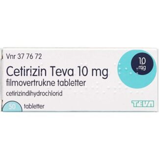 Cetirizin "Teva" 10 mg 50 stk Filmovertrukne tabletter - Teva denmark
