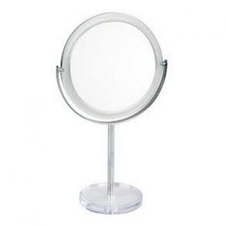 Gillian Jones - Makeup Spejl Bord Silver - LED lys &  X10 Forstørrelse - cimi beauty bags