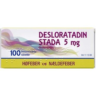 Desloratadin "Stada" 5 mg 100 stk Filmovertrukne tabletter - Pharmacodane