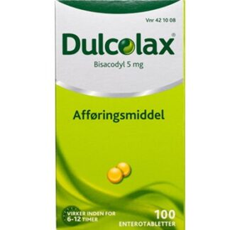 Dulcolax 5 mg 100 stk Enterotabletter - dulcolax