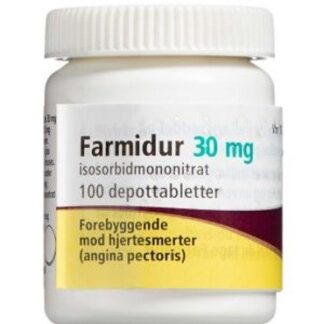 Farmidur 30 mg (Håndkøb, apoteksforbeholdt) 100 stk Depottabletter - Orifarm generics