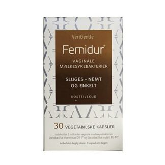 Femidur Oral Kapsler Vaginale Mælkesyrebakterier Kosttilskud 30 stk - Femidur