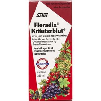 Floradix Kräuterblut Jern Eliksir Kosttilskud 250 ml - Kräuterblut