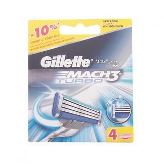 Gillette - Mach 3 Turbo Barberblade 4-pak - gillette