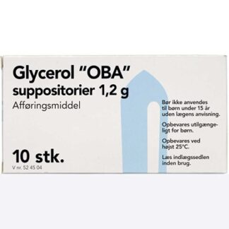 Glycerol "OBA" 1,2 g 10 stk Suppositorier - Oba-pharma