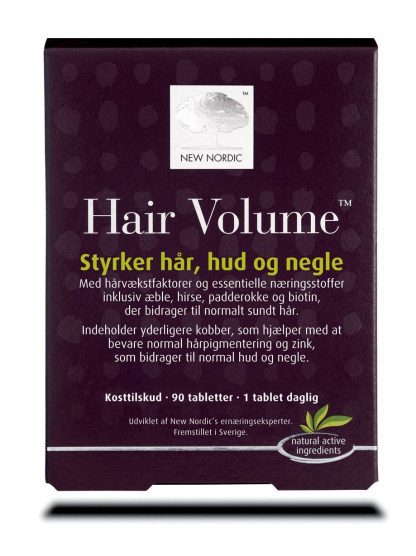 New Nordic - HairVolume - Styrker Hår Hud & Negle - 90 Tabletter - new nordic