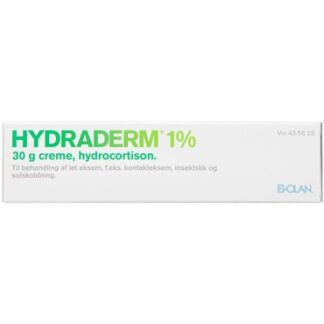 Hydraderm 1% (Håndkøb, apoteksforbeholdt) 30 g Creme - Evolan pharma