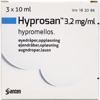 Hyprosan 3,2 mg/ml 30 ml Øjendråber, opløsning - Santen oy