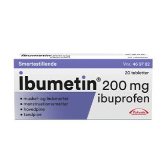 Ibumetin 200 mg 20 stk Filmovertrukne tabletter - Takeda pharma