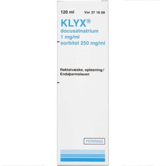 Klyx 1 + 250 mg/ml 120 ml Rektalvæske, opløsning - Ferring