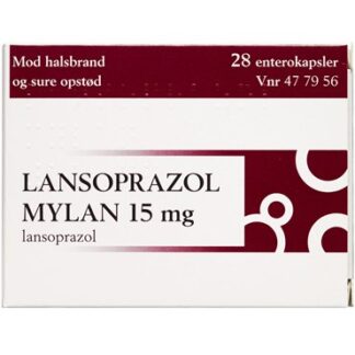 Lansoprazol "Mylan" 15 mg (Håndkøb, apoteksforbeholdt) 28 stk Enterokapsler, hårde - Mylan