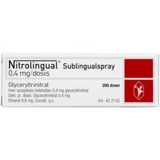 Nitrolingual 0,4 mg/dosis 200 dosis Sublingualspray - Navamedic ab