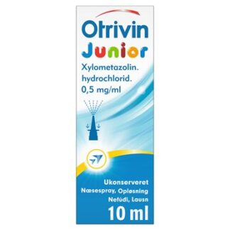 Otrivin Junior ukonserveret 0,5 mg/ml 10 ml Næsespray, opløsning - Otrivin