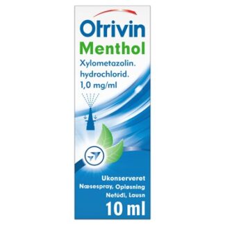 Otrivin Menthol ukonserveret 1 mg/ml 10 ml Næsespray, opløsning - Otrivin