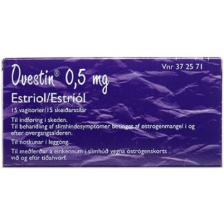 Ovestin 0,5 mg 15 stk Vagitorier - Navamedic ab