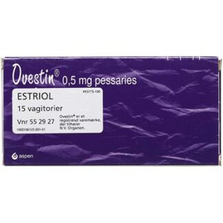 Ovestin 0,5 mg 15 stk Vagitorier - Orifarm