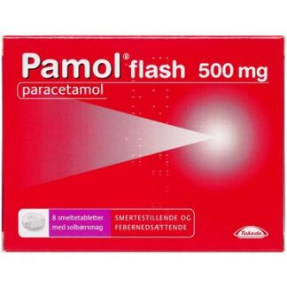 Pamol Flash 500 mg 8 stk Smeltetabletter - pamol