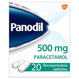 Panodil 500 mg (Håndkøb, apoteksforbeholdt) 20 stk Filmovertrukne tabletter - Panodil