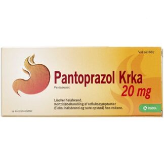 Pantoprazol "KRKA" 20 mg (Håndkøb, apoteksforbeholdt) 14 stk Enterotabletter - Krka ab