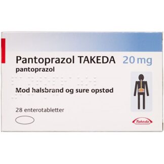 Pantoprazol "TAKEDA" 20 mg (Håndkøb, apoteksforbeholdt) 28 stk Enterotabletter - Takeda pharma a/s