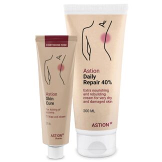 2 produkter til eksem - Skin cure & Daily repair 40 / 70% - Astion Pharma