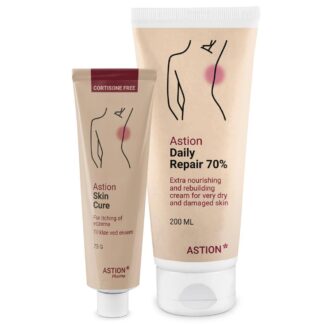 2 produkter til eksem - Skin cure & Daily repair 40 / 70% - Astion Pharma