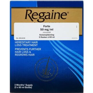 Regaine Forte 50 mg/ml 180 ml Kutanopløsning - Paranova danmark