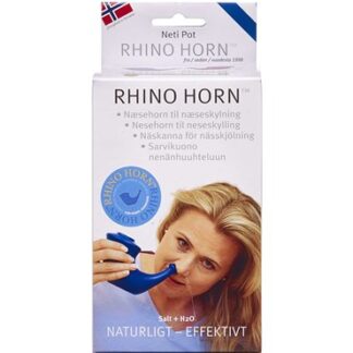 Rihno Horn Næsehorn Blå 1 stk - Rihno Horn