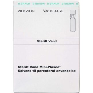 Sterilt Vand Mini-plasco 400 ml Solvens til parenteral anvendelse - B. braun medical