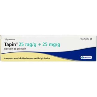 Tapin 2,5 %+2,5 % 30 g Creme - Orifarm generics