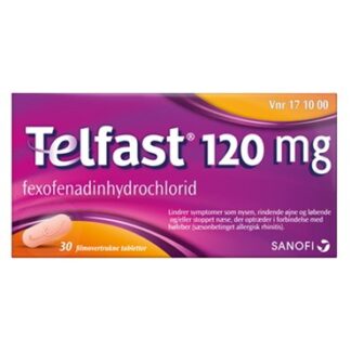 Telfast 120 mg 30 stk Filmovertrukne tabletter - Sanofi-aventis