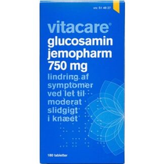 VitaCare "Glucosamin JemoPharm 750 mg 180 stk Filmovertrukne tabletter - vitacare