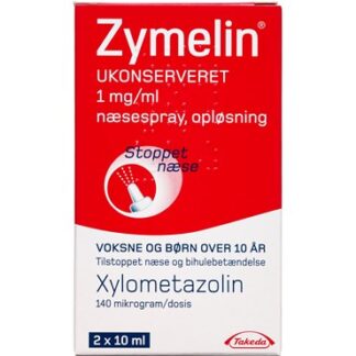 Zymelin ukonserveret 1 mg/ml 20 ml Næsespray, opløsning - Zymelin