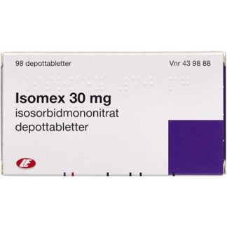 Isomex 30 mg (Håndkøb, apoteksforbeholdt) 98 stk Depottabletter - Astimex
