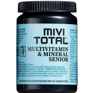 Mivi Total Multivitamin & Mineral Senior Kosttilskud 90 stk - Mivitotal