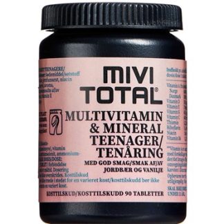 Mivi Total Multivitamin & Mineral Teenager Kosttilskud 90 stk - Mivitotal