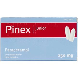 Pinex Junior 250 mg 10 stk Suppositorier - Actavis