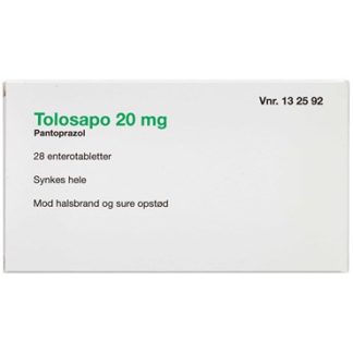Tolosapo 20 mg (Håndkøb, apoteksforbeholdt) 28 stk Enterotabletter - 2care4