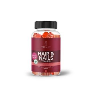 VitaYummy Hair & Nails Peach Kosttilskud 60 stk - VitaYummy