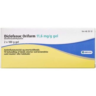 Diclofenac "Orifarm" 11,6 mg/g 200 g Gel - Orifarm generics